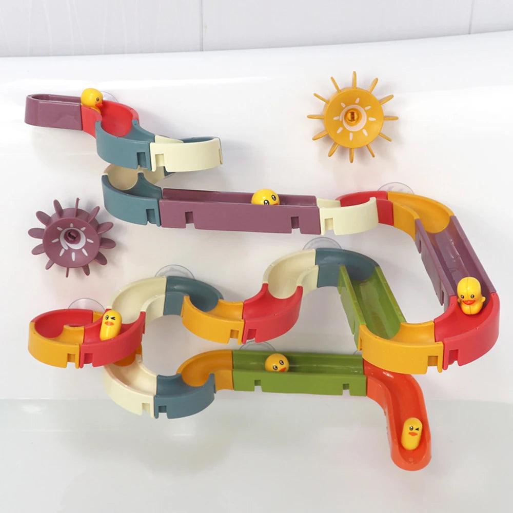 Splash & Play: DIY Marble Race Run Bath Toy Set - Mandhi