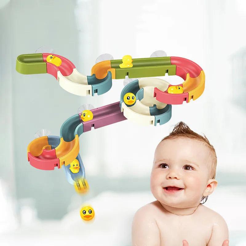 Splash & Play: DIY Marble Race Run Bath Toy Set - Mandhi