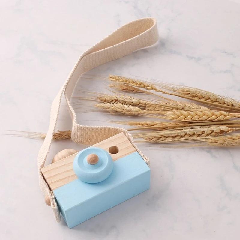 Wooden Fashion Camera Baby Toys Pendant Baby Block Montessori Toys for Children Wooden DIY Presents Nursing Gift Outdoor Toys - Mandhi