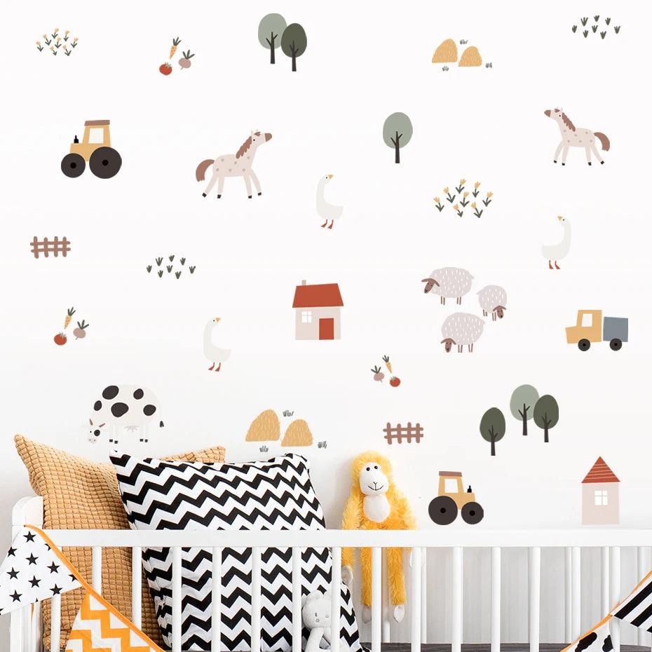 Farmyard Fun Wall Sticker - Mandhi