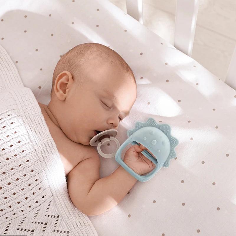 Baby Silicone Teether Ring  Rattles