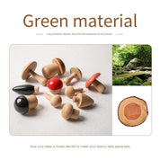 Montessori Wooden Mushroom Sorting Game