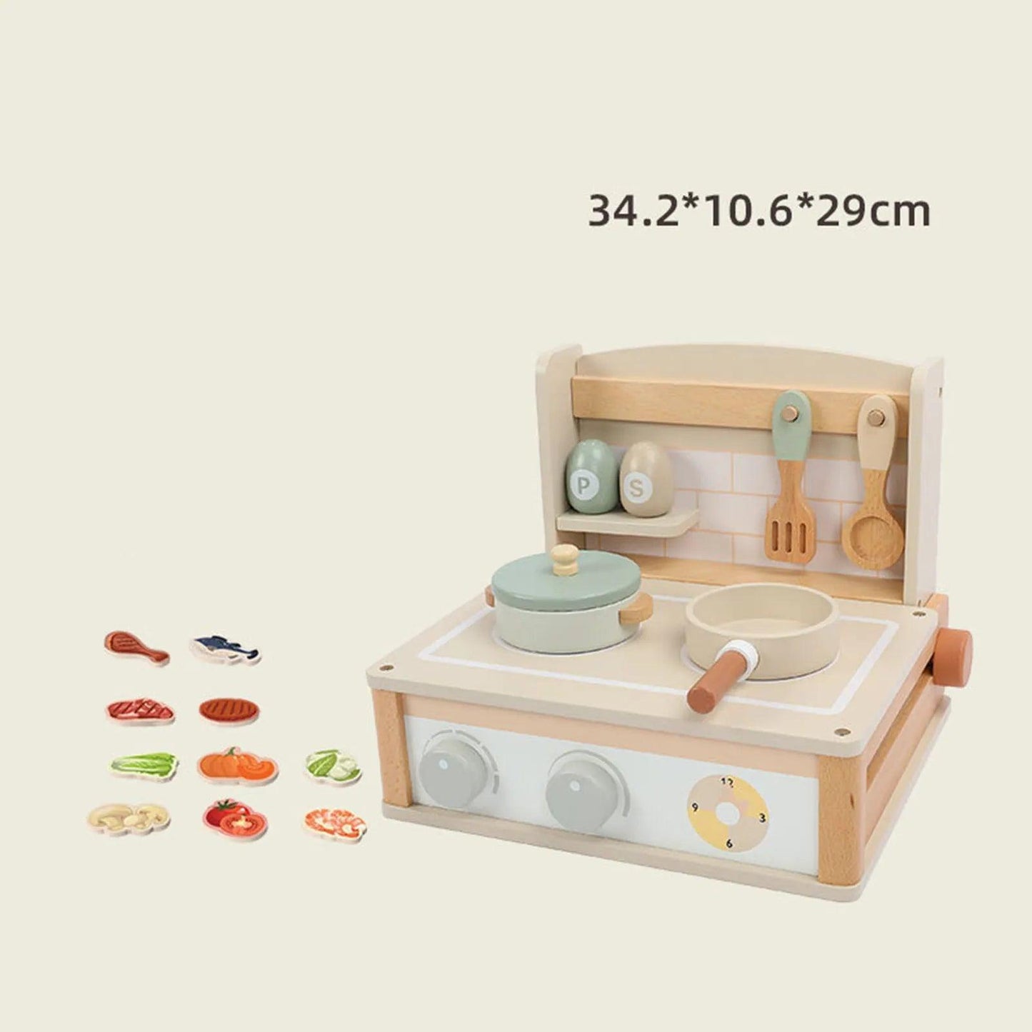 Mini Wooden Kitchen Playset