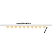 Muted Colorful Cotton Bunting Banner