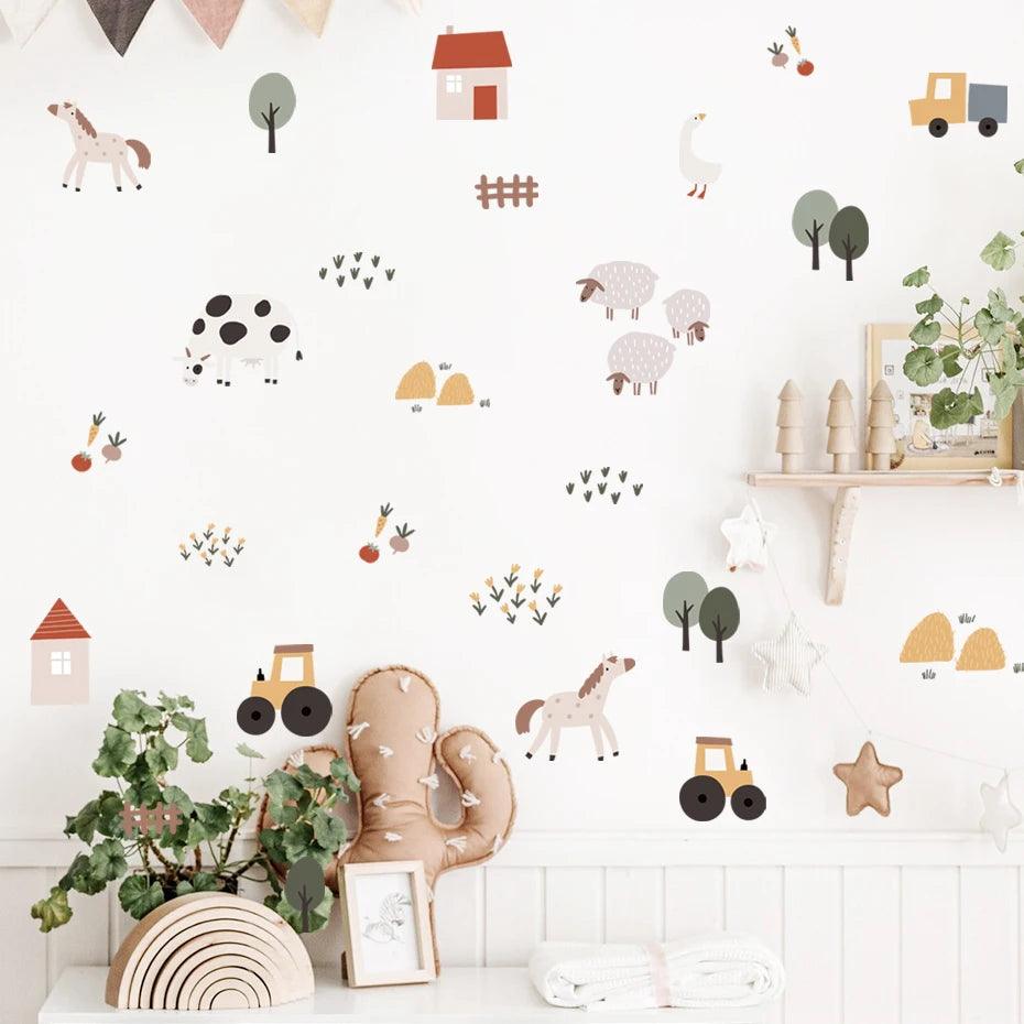 Farmyard Fun Wall Sticker - Mandhi