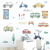 Soft Color Car Wall Stickers