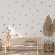 Pastel Polka Dots Wall Stickers