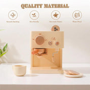 Wooden Coffee Machine Toy Set