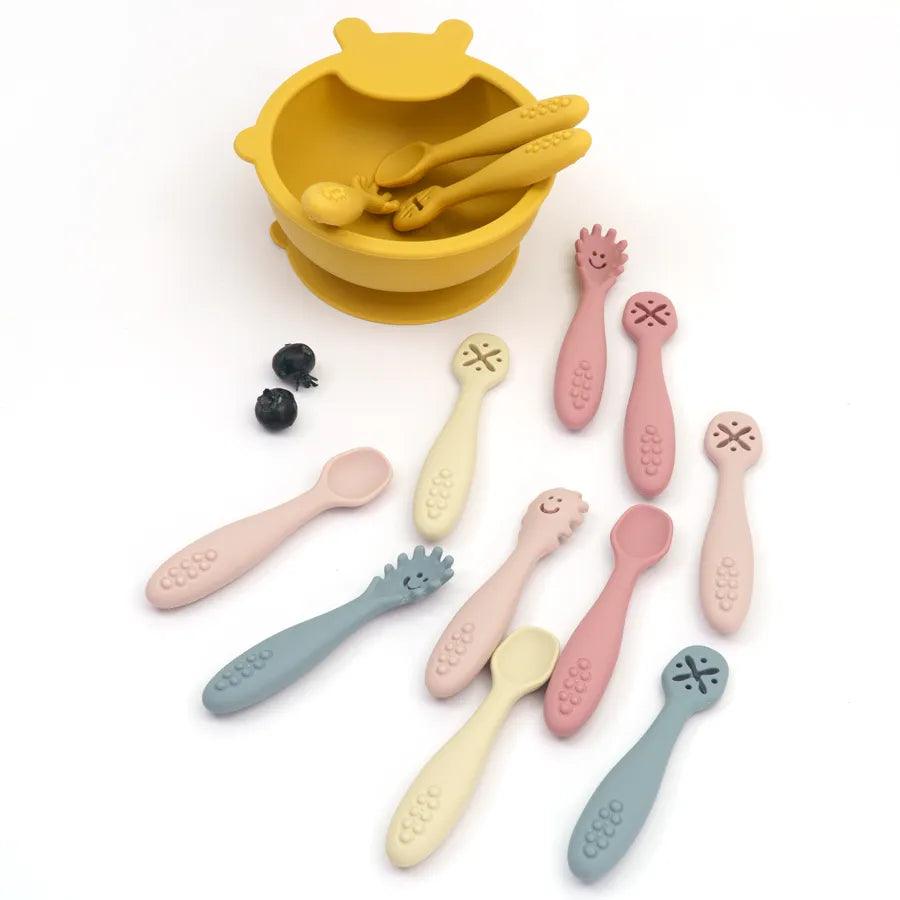 Silicone Learning Spoons Set