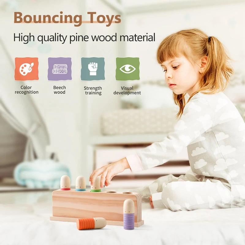 Pine Wood Bouncing Toy