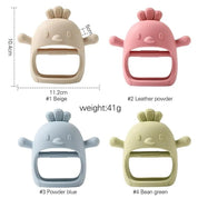 Baby Silicone Teether Ring  Rattles