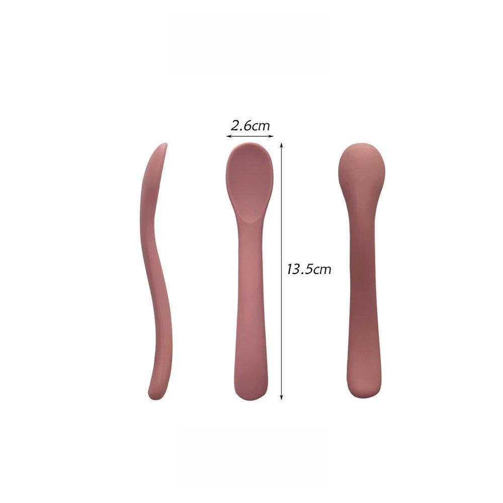 Baby Soft Silicone Feeding Spoon