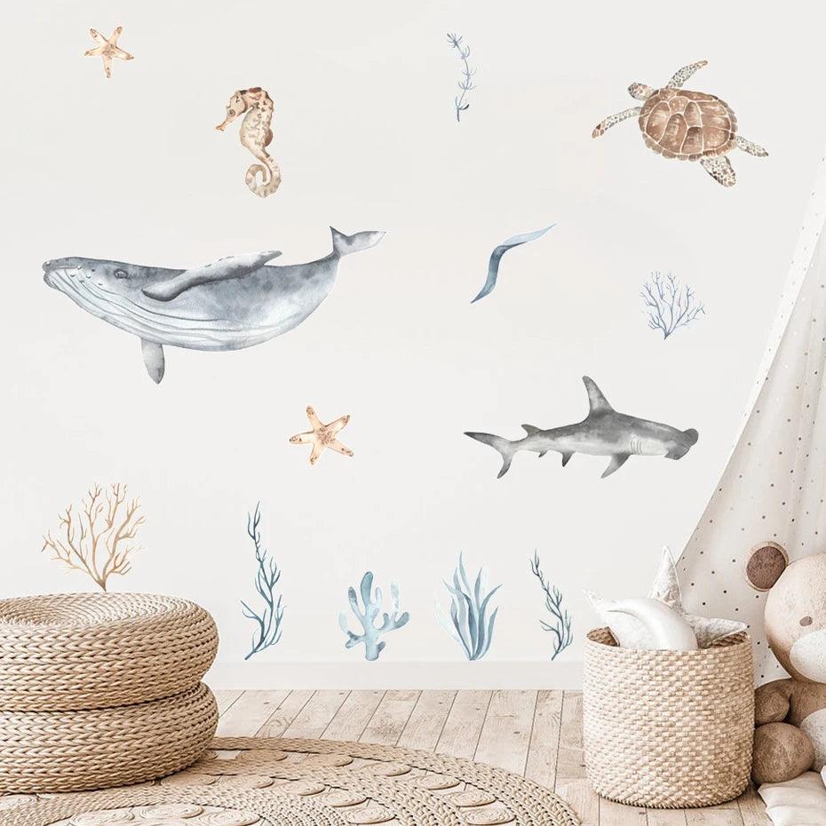 Ocean Animal Wall Stickers